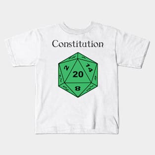 Constitution Stat D20 Kids T-Shirt